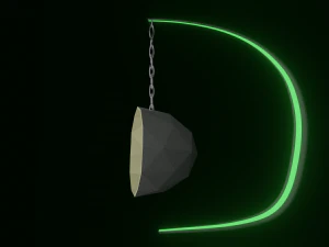 zwevende stoel 3D Model