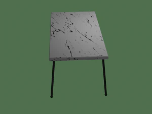 marble little table 3D Model