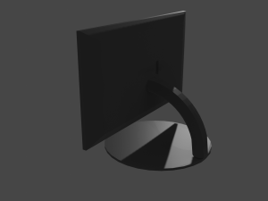 tv or monitor 16-9 aspect ratio Modello 3D