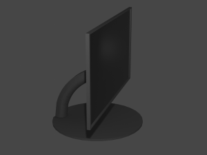 tv or monitor 16-9 aspect ratio Modello 3D