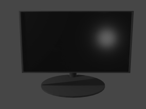 tv or monitor 16-9 aspect ratio 3D Модель