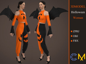 dress halloween women marvelous designer and clo3d Modèle 3D