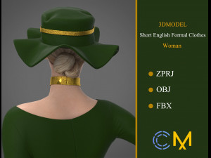 short english formal clothes marvelous deaigner and clo3d Modelo 3D