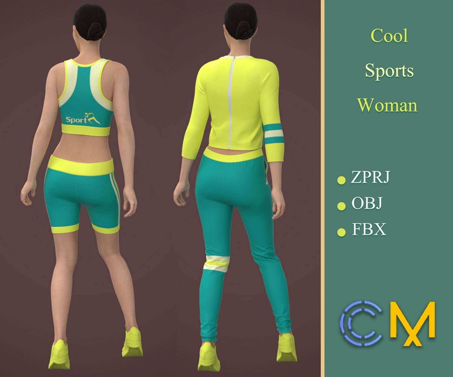 3D Woman - Sport Outfit Model - TurboSquid 1887896
