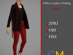 office leather clothing marvelous designer and clo3d 3D 模型