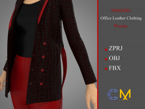 office leather clothing marvelous designer and clo3d 3D 模型