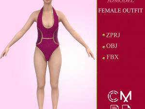 outfit female marvelous designer and clo3d 3Dモデル
