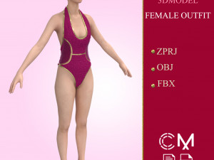 outfit female marvelous designer and clo3d 3Dモデル