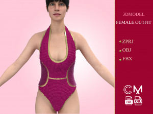 outfit female marvelous designer and clo3d 3Dモデル