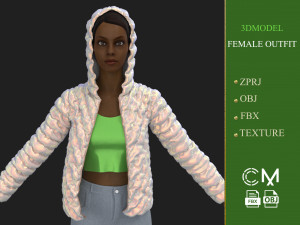 outfit female marvelous designer and clo3d 3D 模型