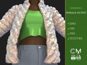 outfit female marvelous designer and clo3d 3D 模型