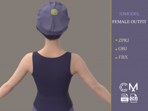 outfit female marvelous designer and clo3d 3D 模型