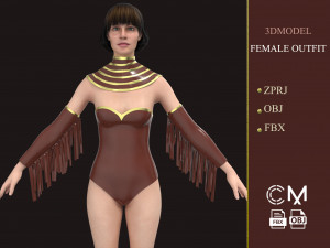 outfit female marvelous designer and clo3d Modèle 3D