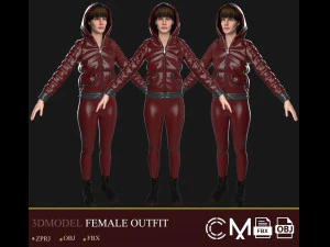 의상 여성 놀라운 디자이너와 clo3d 3D 모델