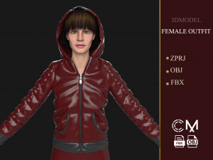 outfit female marvelous designer and clo3d Modelo 3D