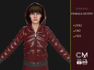 outfit female marvelous designer and clo3d 3D Model