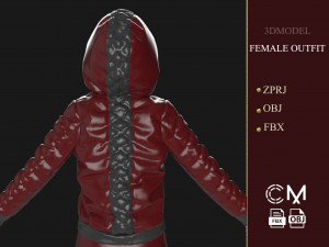 outfit female marvelous designer and clo3d Modelo 3D