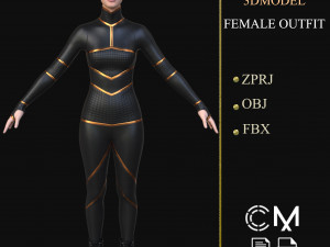 outfit female marvelous designer and clo3d 3D Model