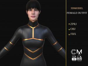 outfit female marvelous designer and clo3d 3D Model