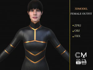 outfit female marvelous designer and clo3d 3D Model