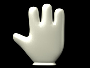 Funny cartoon hands Model 3D