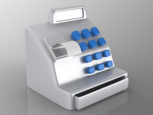 Funny Cash register 3D 3D Модель