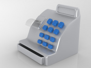 Funny Cash register 3D 3D Модель
