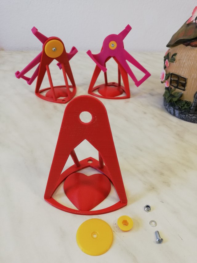 handy stand tsutto heart base 3D-printmodel .c4d .max .obj .3ds .fbx .stl .blend 