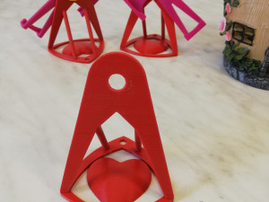 handy stand tsutto heart base 3D Print Model