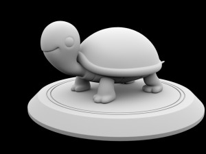 tortoise sea turtle cartoon toon animal fish water reptilia cute 3D Model