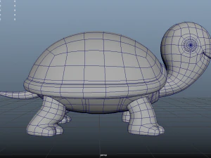 tortoise sea turtle cartoon toon animal fish water reptilia cute 3D Model