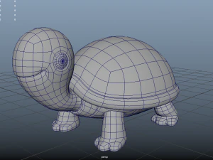 tortoise sea turtle cartoon toon animal fish water reptilia cute 3D Model