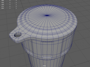 cup glass bottle vacuum thermos plastics water drink transparent 3D Model