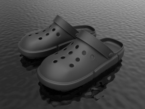 cross shoes crocs casual wear informal beach sports fation  3D Model