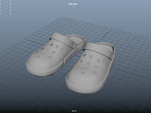 cross shoes crocs casual wear informal beach sports fation 3D Modell