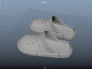 cross shoes crocs casual wear informal beach sports fation 3D Modell