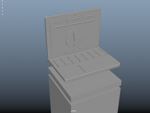 Cartoon laptop computer qute Amazon lowpoly notebook Modèle 3D