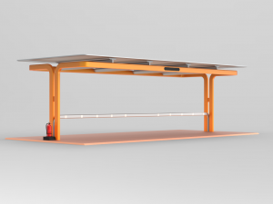 Electric Vehicle Charging Station public energy future community Modelo 3D