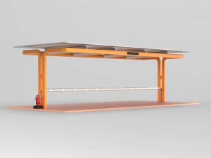 Electric Vehicle Charging Station public energy future community 3D Model