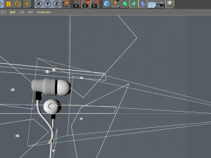 Earphone EarPods headphones headset earpiece audio airpod C4D Modèle 3D