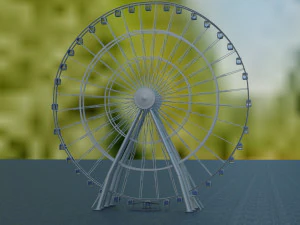 колесо обозрения 3D Модель