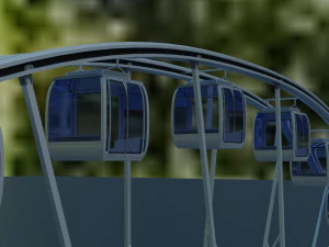 колесо обозрения 3D Модель