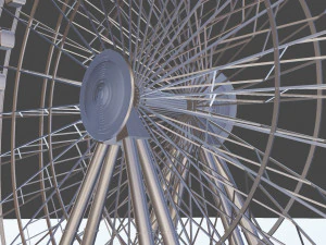 колесо обозрения 3D Модель