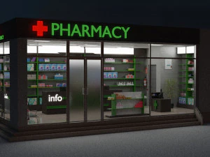 薬局3Dモデル 3Dモデル