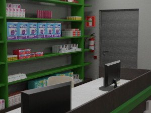 3d model pharmacy Model 3D