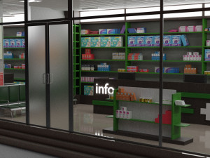 3d model pharmacy Model 3D