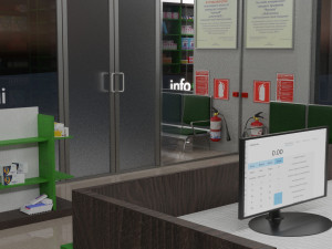 3d model pharmacy Model 3D