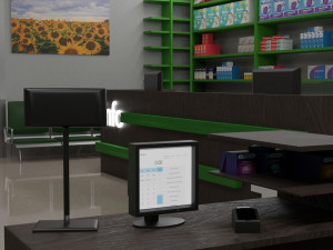 3d model pharmacy Model 3D