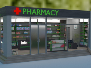 3d model pharmacy Model 3D