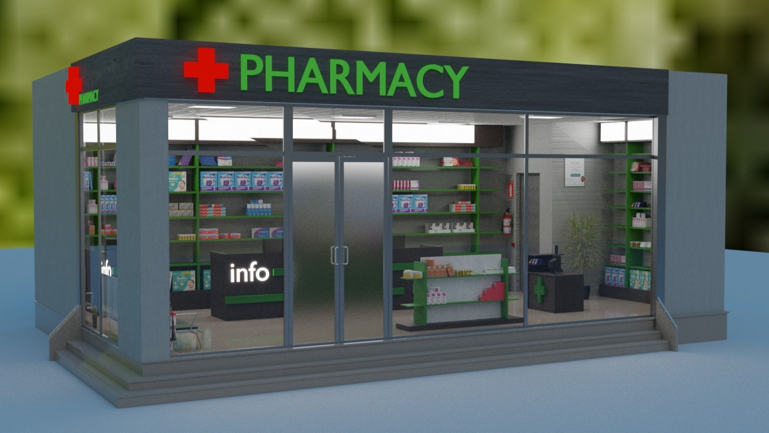 Аптека 3d модель. Аптека 3д модель. Pharmacy 3d. Pharmacy model.